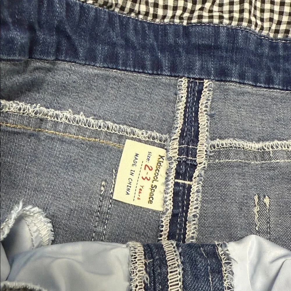 Kids Blue Denim Overalls BRAND NEW Size 2-3 Years Kids Jean Pant Overall Stretch